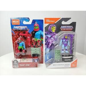 Mega Construx Masters Of The Universe Mini Figure Trap Jaw & Skeletor NIP MOTU